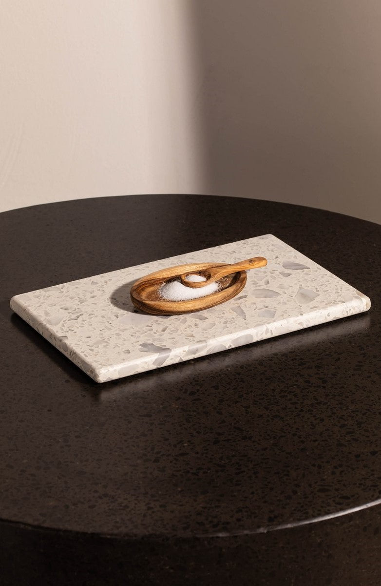 Crème small terrazzo dienblad LISE