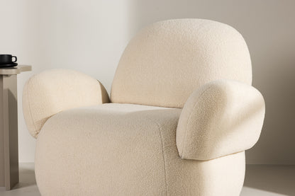 Crème sofa SEVILLA in chenille stof