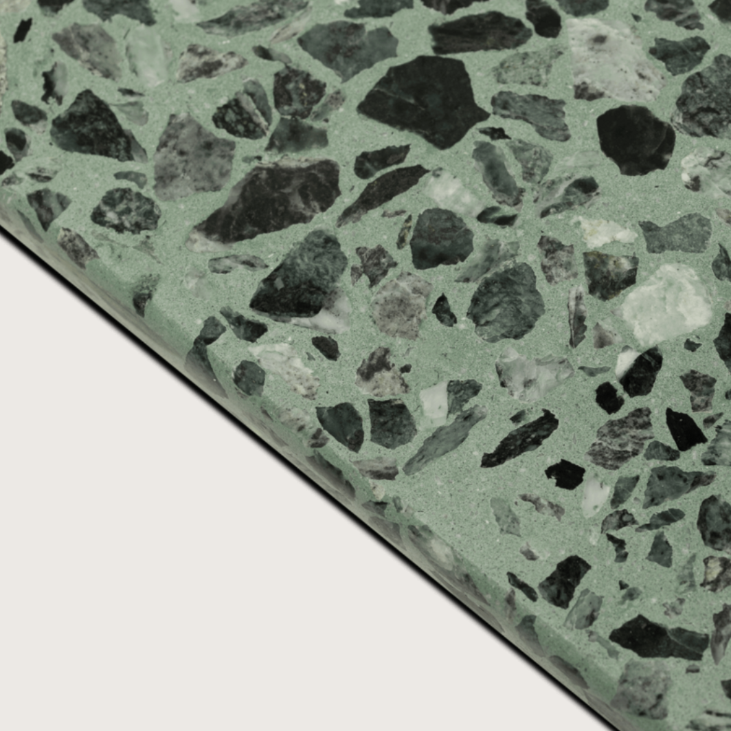 Groene large terrazzo dienblad LISE